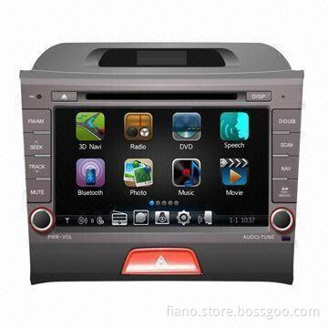GPS Car Navigation System with 8-inch Digital Display and Plays, Suitable for KIA Sportage 2011